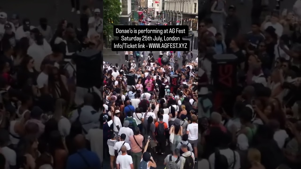 donaeo is performing at AG Fest 2026 - London