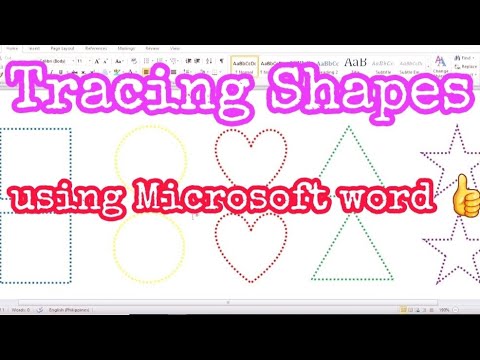 How To Make Tracing Shapes Using Microsoft Word