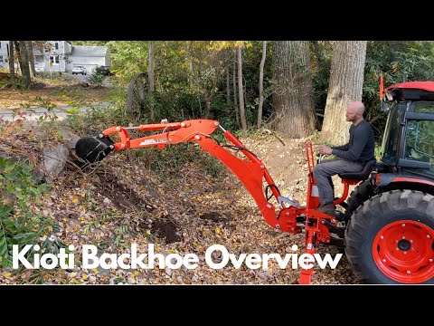 Compact Tractor Backhoe | Quick overview and first use! Kioti KB2485