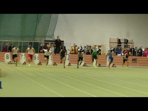 Illovszky Dominik győzelme a 60 m-es síkfutás „A” döntőjében