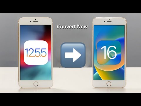 Convert iOS 12.5.5 into iOS 16 - Install iOS 16 on iPhone 5s, 6, 6plus