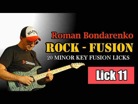 Roman Bondarenko "20 Rock - Fusion Licks" | Lick 11 / Bm7