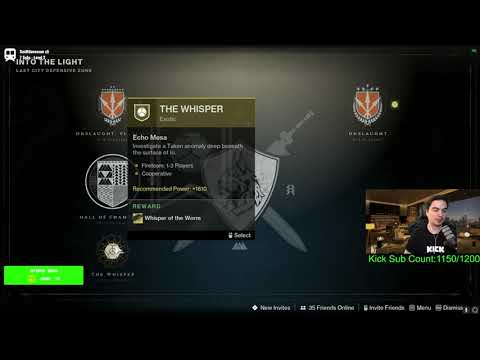 HOW TO LOAD INTO THE WHISPER OF THE WORM MISSION IN DESTINY 2?