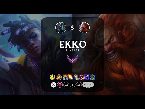 Ekko Jungle vs Gragas - KR Master Patch 13.6