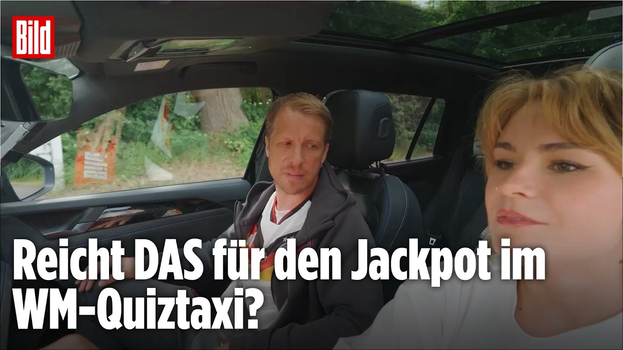Fußball? "Eigentlich nicht." 😅 Reicht das trotzdem für den Jackpot im WM-Quiztaxi? 👀 | Folge 16