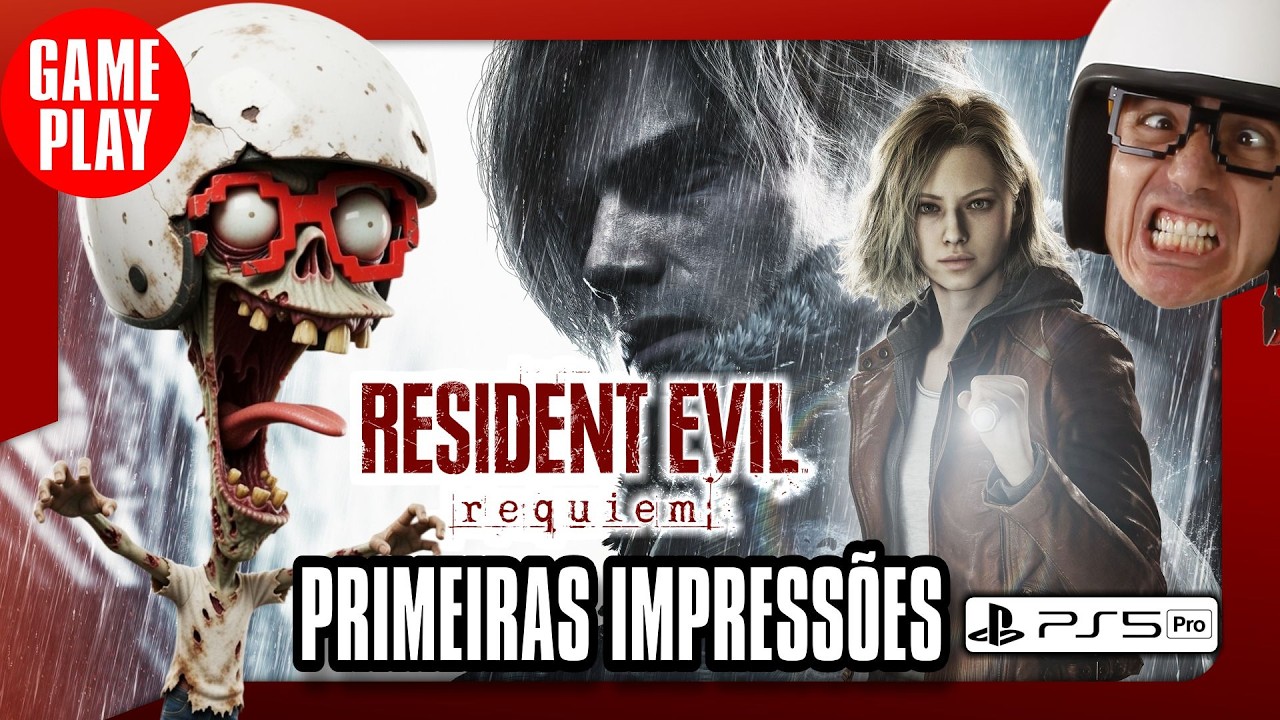 🎮🚨 AO VIVO -  PRIMEIRAS IMPRESSÕES de Resident Evil Requiem no PS5 PRO #residentevil