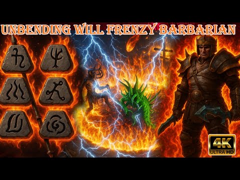 Frenzy Barbarian with Unbending Will Destroys Ubers – D2R Uber Tristram