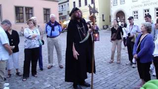 preview picture of video 'Rothenburg Germany Night Watchman'