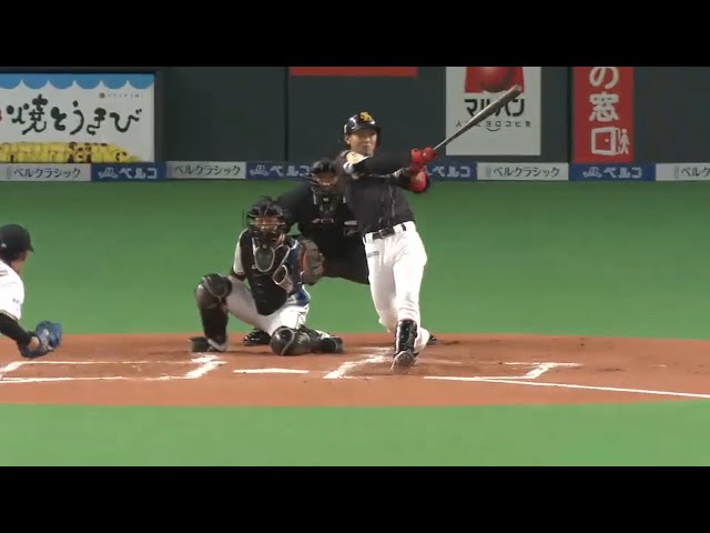 【2回表】満塁打率4割超え ホークス・今宮のフルスイング先制打!! 2015/9/9 F-H