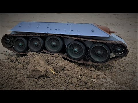 Velké "Téčko" T-34 - No17 - doplnění částí korby a první opatrné vpřed/vzad miniježdění