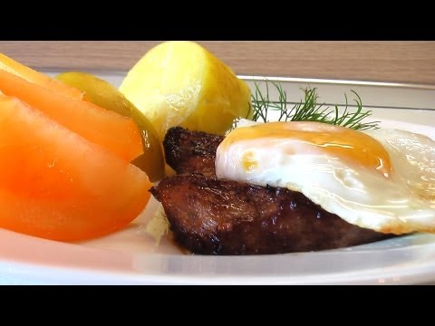 Бифштекс с яйцом видео рецепт. Книга о вкусной и здоровой пище