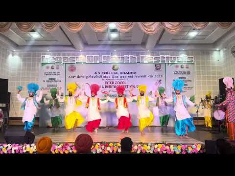 Guru Nanak National College Doraha || Interzone Bhangra 2025 || Panjab University ||