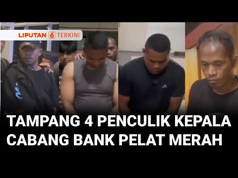 Ini Tampang Empat Penculik Kepala Kantor Cabang Bank Pelat Merah yang Tewas Dianiaya | Liputan 6