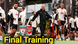 INSIDE TRAINING | Salah, van Dijk, Alister & Aliso ready for arsenal 💪leoni impressed👍wirtz & kerkez