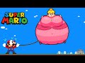 Mario Princess Peach Super Sized Mario Bros Game Animation