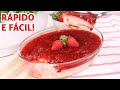 Pavê de Morango com Biscoito de Amido de Milho: Fácil e Rápido
