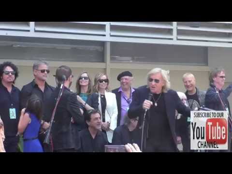 Ringo Starr and Joe Walsh at Ringo Starr Birthday Celebration infront of Capital Records in Hollywoo