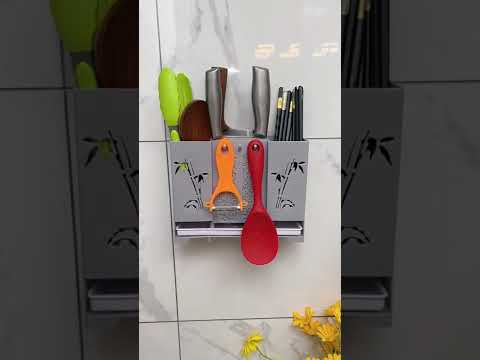 刚入手的沥水筷子筒，筷子勺子刀具轻松收纳，自带沥水不占空间#居家好物#筷子筒
