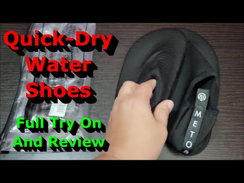 Quick-Dry Water Shoes - Full Try On and Review - Water Socks