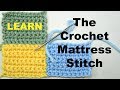 How To Sew The Crochet Mattress Stitch, Join Pieces or Granny Squares