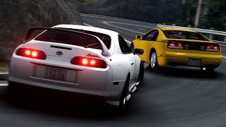 【BeamNG】峠バトル！スープラ VS フェアレディZ