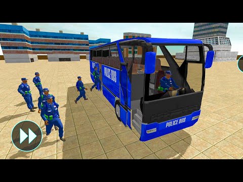 US Police Bus Mountain Driving Simulator - Police Soldier Transporter Bus Here - Android Gameplay
