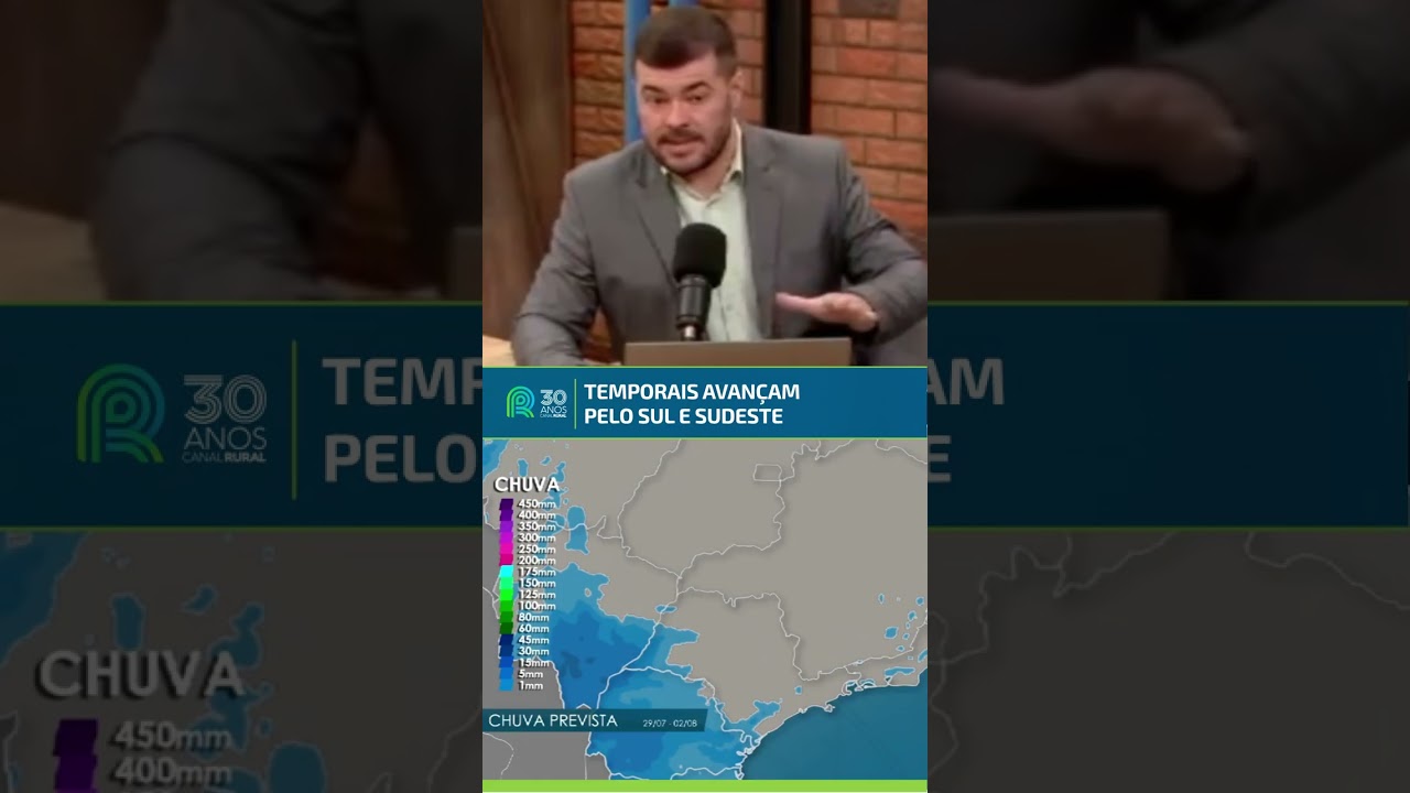 Temporais avançam pelo Sul e Sudeste | Previsão do tempo