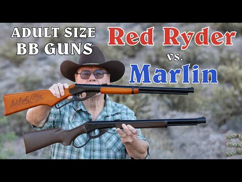 Adult Size:  Daisy Red Ryder \u0026 Marlin Lever Action Rifle Shooting Review - Which One Stopped Working