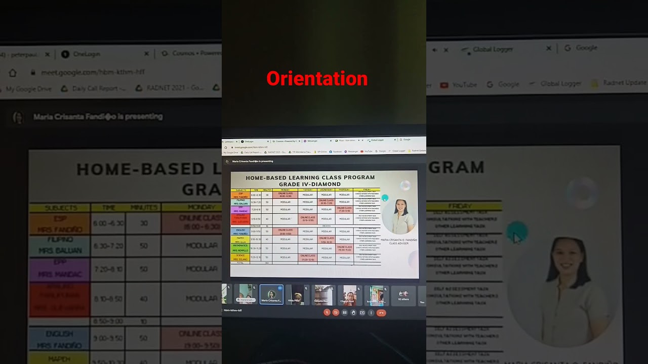 Parents Orientation virtual