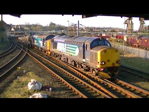 DRS 37602+37716 6C53 Flasks Carnforth 080417