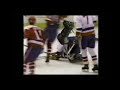 Billy Smith w/ his skate high 4/13/85