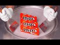 ASMR Peanut Butter M M Ice Cream Rolls Oddly Satisfying Rolled Fried Ice Cream Dessert