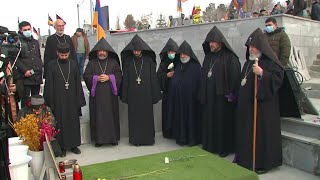 Ամենայն hայոց կաթողիկոսի այցը զինվորական պանթեոն