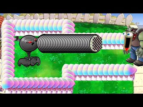 99 Machine GatlingPeas vs 99 Hypno Shroom vs Gargantuar - Plants vs Zombies Doom Hack