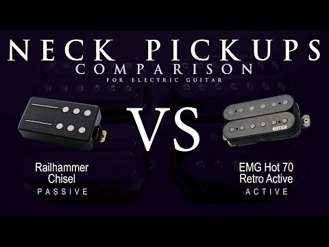 Railhammer CHISEL vs EMG HOT 70 RETRO ACTIVE - Neck Guitar Pickup Comparison Tone Demo