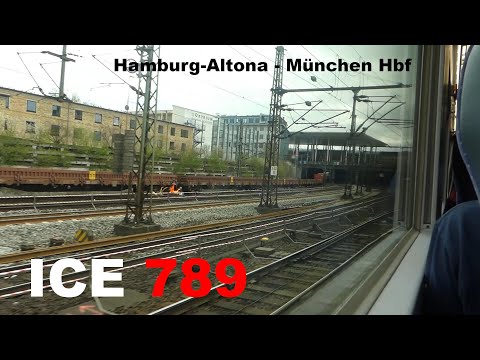 ICE 789 Mitfahrt Hamburg-Altona - München Hbf | Laufweg über Ansbach