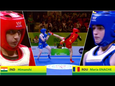 🔴 Himanshi 🇮🇳 vs 🔴Maria Enache 🇹🇩 60 kg (Semi-final) 8th World Junior Wushu Championship, Indonesia