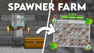 Minecraft Easy Zombie & Skeleton Mob Spawner XP Farm | Tutorial 26.2