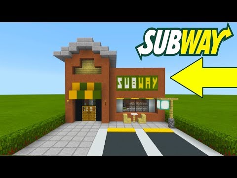Minecraft Tutorial: How To Make A Subway (Restaurant) "2019 City Tutorial"