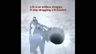 Life is an endless Struggle ...if you stop struggling you are Finished.