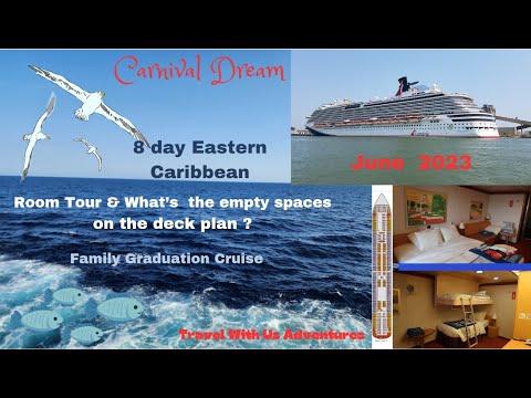 Thumbnail for Carnival Dream Room Tour + Mystery Areas with No Cabins! | Eastern Caribbean Cruise 2023
