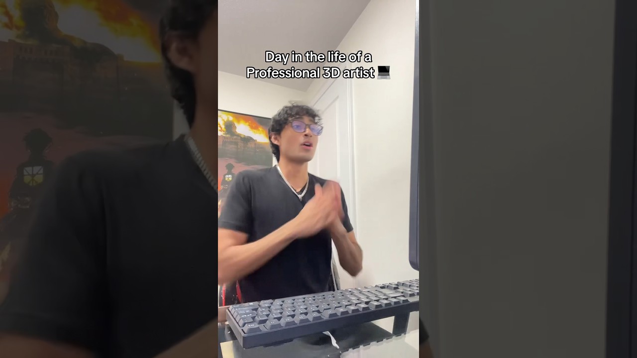 Day in the Life of a PRO 3D Artist #3dartist #3d #blender3d