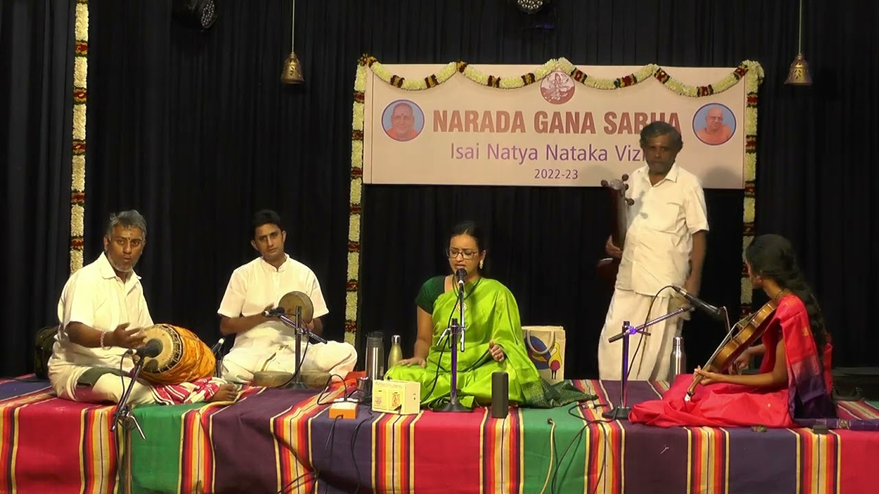 Isai Natya Nataka Vizha -  2022 - 23 l Shruthi Shankar Kumar l Narada Gana Sabha