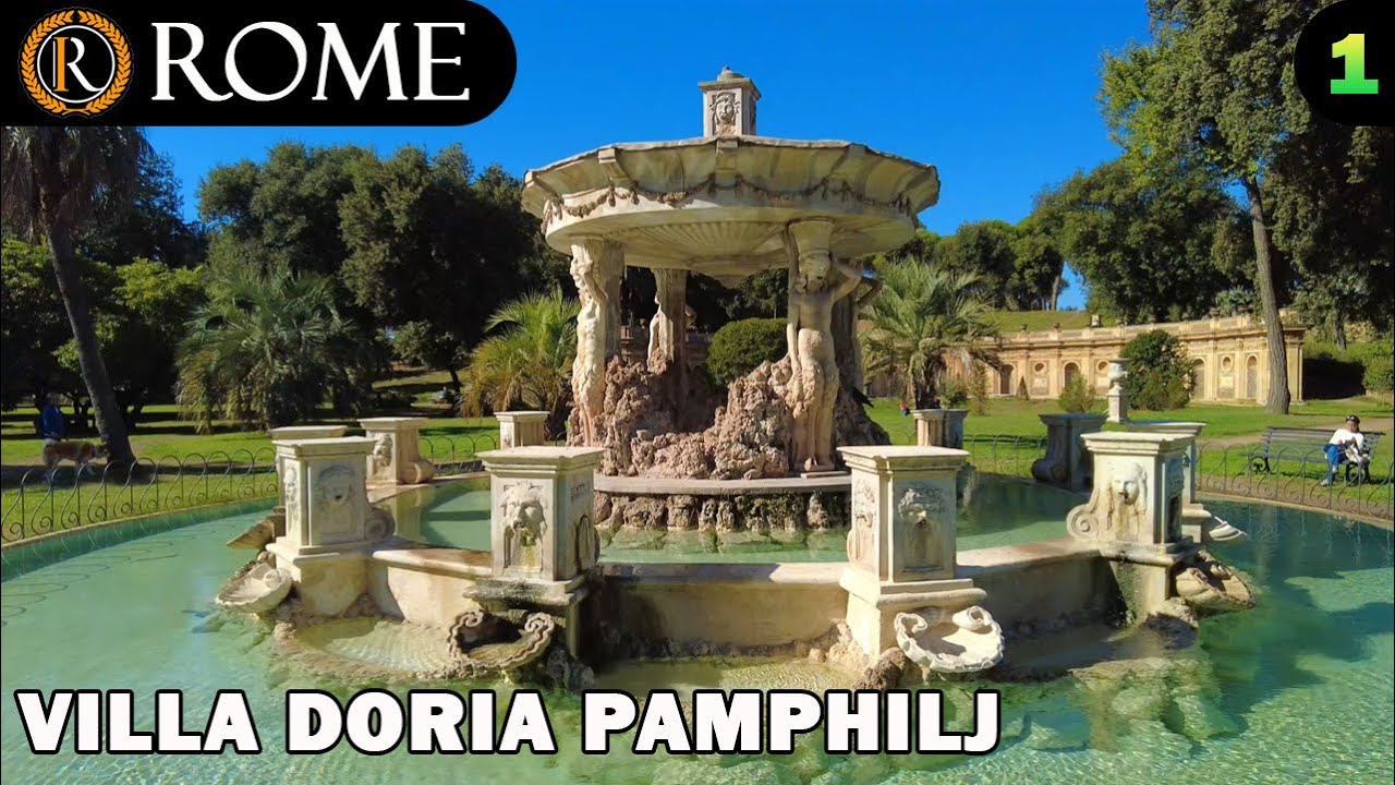 Embark on an invigorating walking tour of the Villa Doria Pamphili.