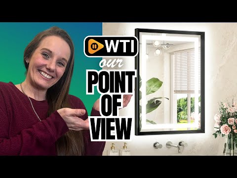 TETOTE 22 x 30 Bathroom LED Mirror Brushed Black Metal Frame Frontlit & Backlit Vanity Mirror Anti-Fog Stepless Dimmable 3 Colors White/Warm/Natural Mirror with Lights Wall-Mounted - WTI product video review
