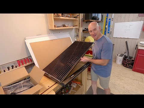 Zamp Obsidian Solar Panel Unboxing and Install on RV Carport