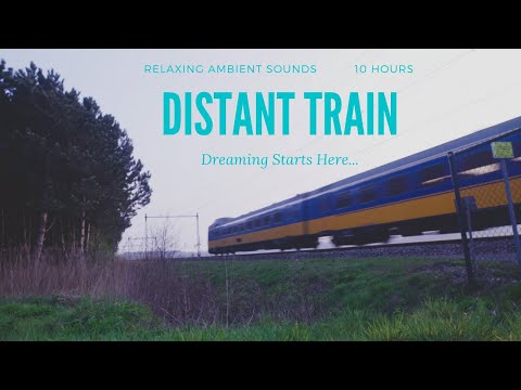 10 Hours Continuous Distant Train Horn Sounds for Deep Sleep | Distant Trains Echoing for Relaxation