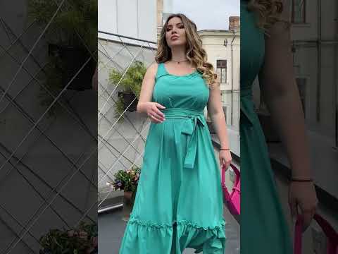 Летнее платье в пол из софта большие размеры - фото 1 - id-p2210078422