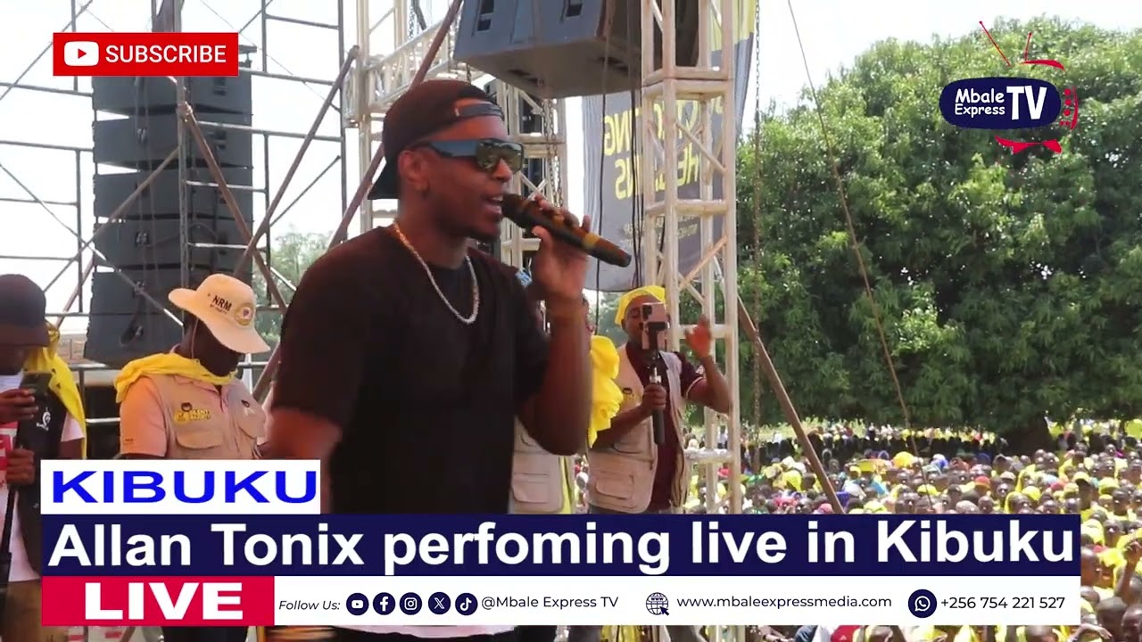 Allan Tonix performing live in Kibuku 