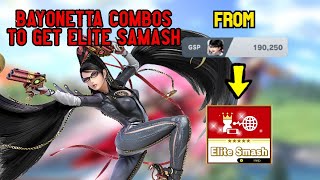 TWO COMBOS THAT WILL CARRY YOU TO ELITE SMASH!! - Bayonetta Smash Bros Ultimate